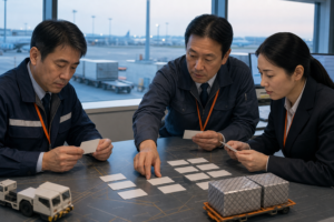 羽田空港の航空貨物・グランドハンドリングM&Aで承継条件を照合する実務担当者