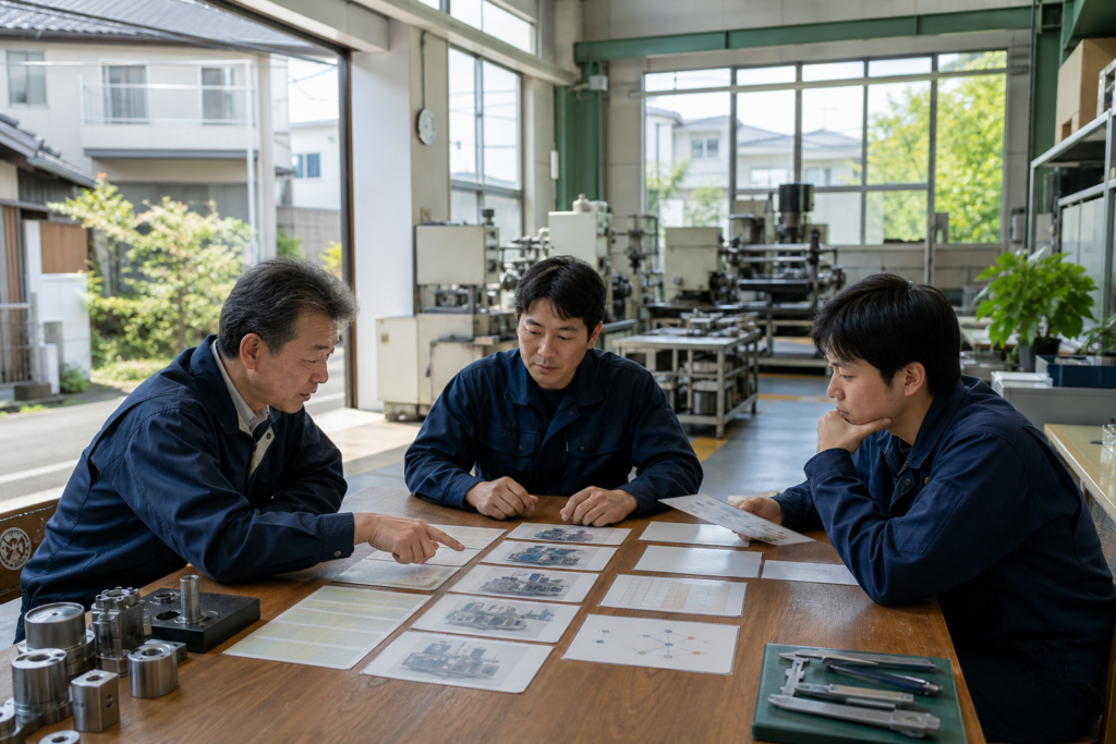 大田区の工場アパートで機械・工程・仲間まわしを評価する町工場M&A担当者